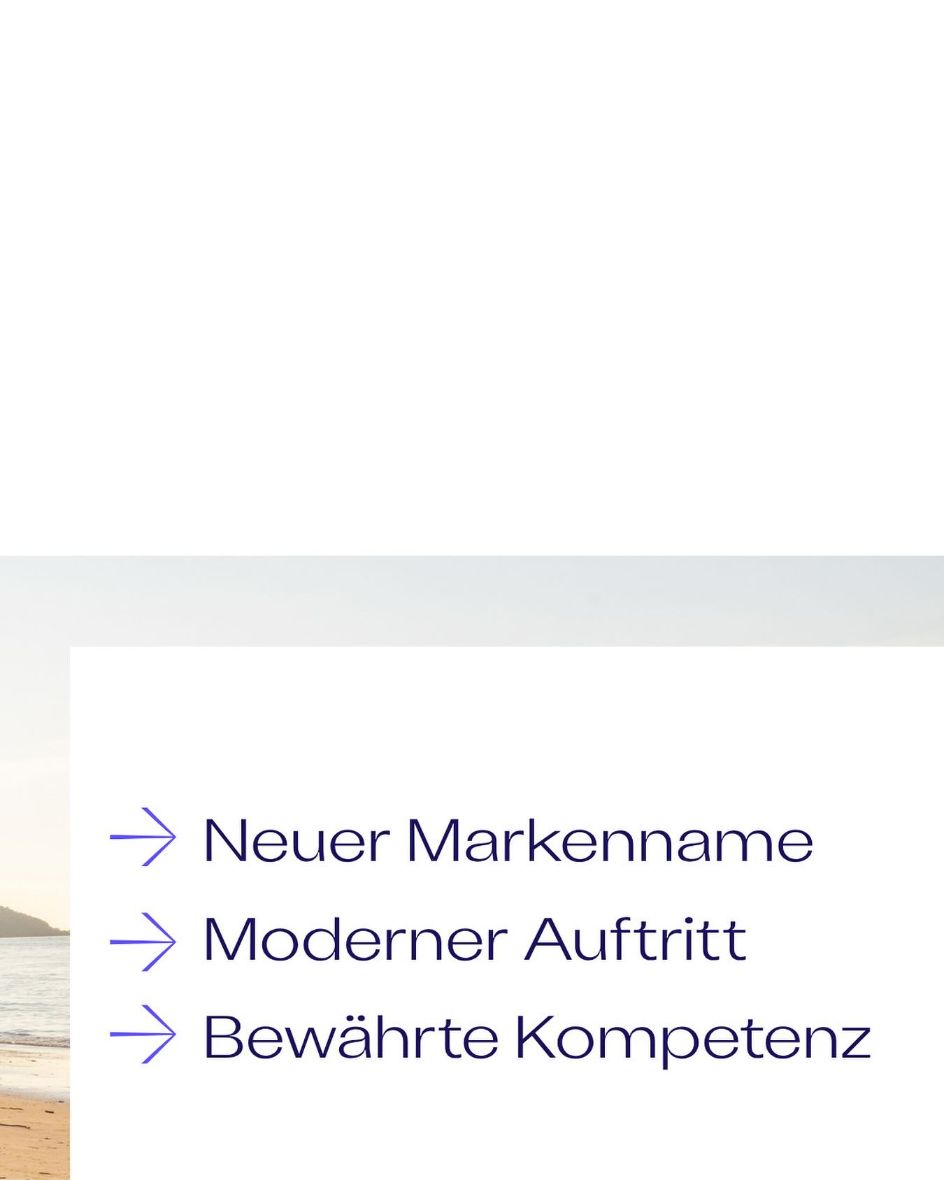 Neuer Markenname, moderner Auftritt – aber unsere Kompetenz bleibt dieselbe. 💪
Wir entwickeln uns weiter, ohne unsere Wurzeln zu verlieren: persönliche Beratung, individuelle Reisen, echte Begeisterung. ReiseBeratung – powered by TUI.
Ein Name, der verbindet. Eine Marke, die bewegt. 💜
#reiseberatung #poweredbytui #markenrelaunch #neuemarke #rebranding #persönlichereiseberatung #community #team